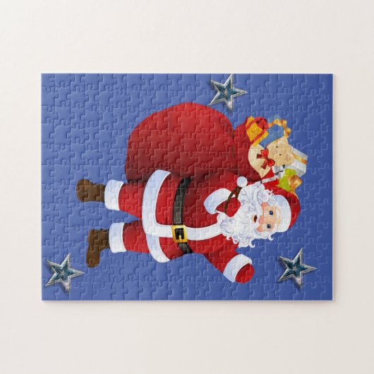 Kerstman — Puzzle Santa Legpuzzel (Horizontaal)