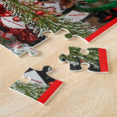 Kerstman - Puzzle Santa Snowman Tree Joy 252-pc Legpuzzel (Zijkant)