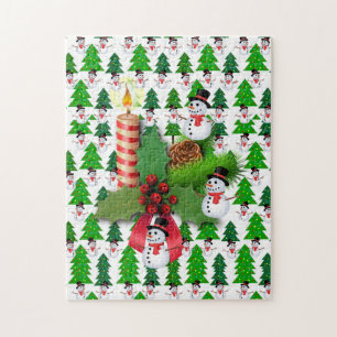 Kerstman Puzzle Snowman Legpuzzel