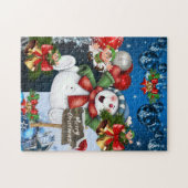 Kerstman Puzzle Snowman Legpuzzel (Horizontaal)