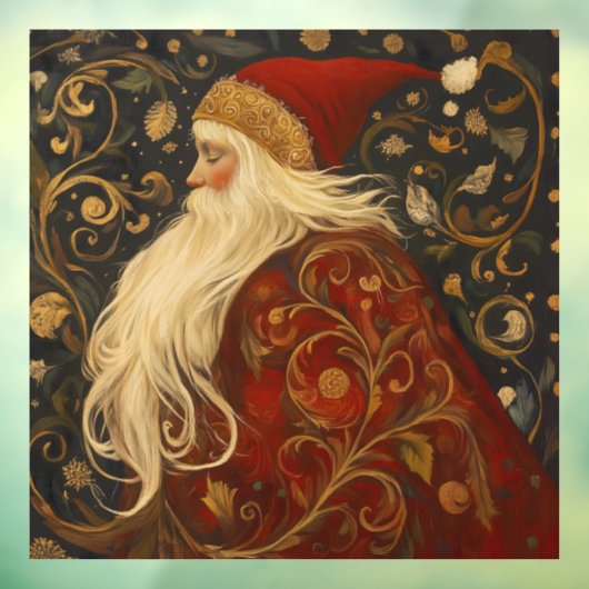 kerstman raamsticker (Vel 3)