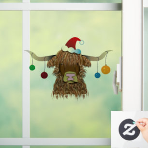 kerstman raamsticker