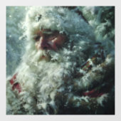 kerstman raamsticker (Vel)