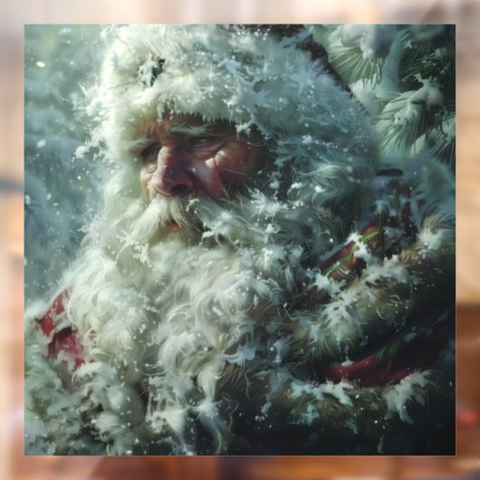 kerstman raamsticker (Vel 2)