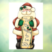 kerstman raamsticker (Vel 3)