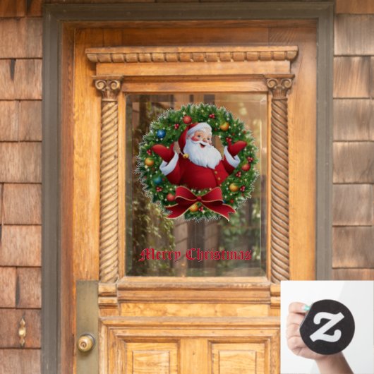 Kerstman Raamsticker (Huis Deur)