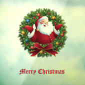 Kerstman Raamsticker (Vel 3)