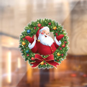 Kerstman Raamsticker (Vel 2)