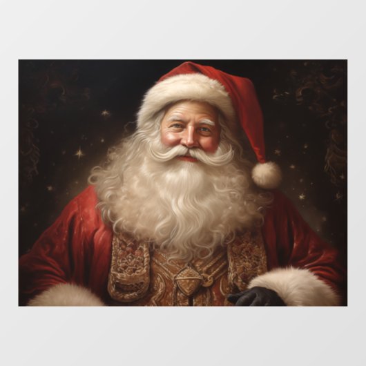 kerstman raamsticker (Vel)