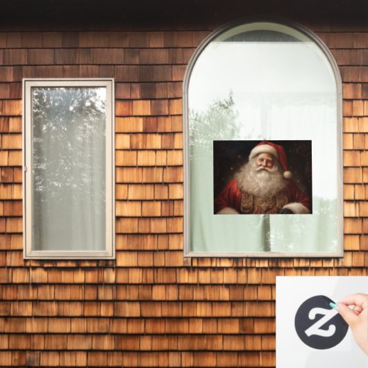 kerstman raamsticker (Huis Raam)