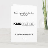 Kerstman Rat Kaart (Achterkant)