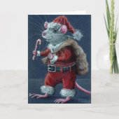 Kerstman Rat Kaart (Voorkant)