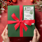 Kerstman Realistisch Verzendlabel