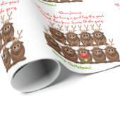 Kerstman rendier brief van Santa Christmas Cadeaupapier (Rol Hoek)