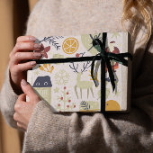 Kerstman rendier Cadeau Cadeaupapier