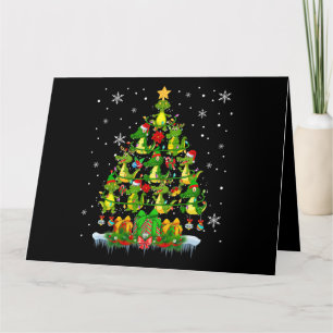Kerstman Rendier Elf Alligators Kerstboom Licht Kaart