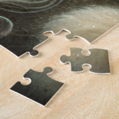 Kerstman & Rendier Kerst Noordpool Vintage Legpuzzel (Zijkant)