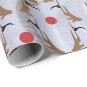 Kerstman rendier Kerstmis Cadeaupapier (Rol Hoek)