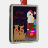 Kerstman & Rendier Ornament (Rechts)
