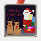 Kerstman & Rendier Ornament (Voorkant)