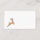 Kerstman rendieren Kerstmis Informatiekaartje (Achterkant)