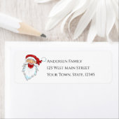 Kerstman retour adres label (Insitu)