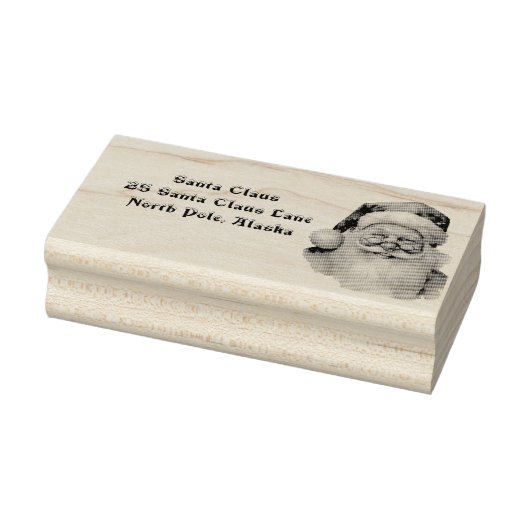 Kerstman Retouradres Noordpool Rubberstempel (Stempel)