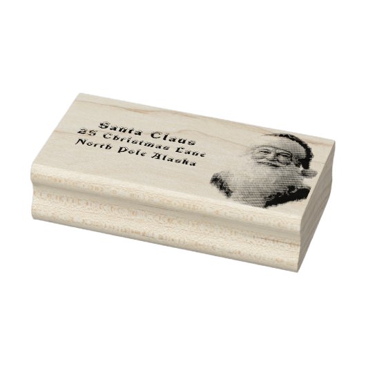Kerstman retouradres Noordpool Rubberstempel (Stempel)