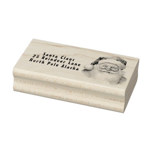 Kerstman Retouradres Noordpool Rubberstempel (Stempel)