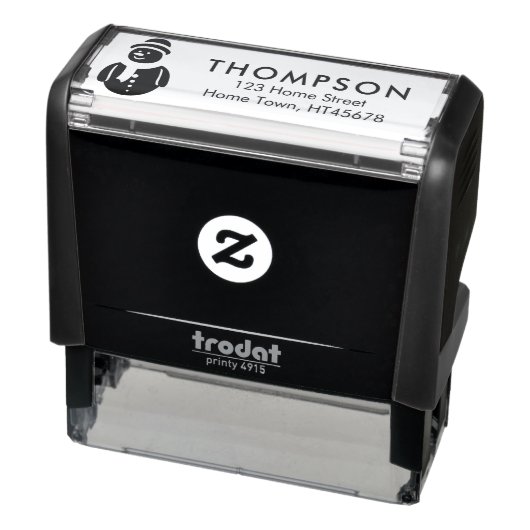 Kerstman Retouradres Zelfinktende Stempel (Product)