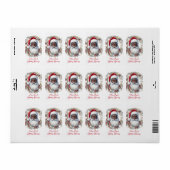 Kerstman Retouradreslabel Etiket (Full Sheet)