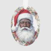 Kerstman Retouradreslabel Ornament (achterkant)