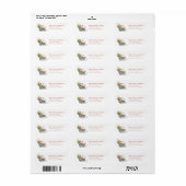 Kerstman Retouradreslabels Etiket (Full Sheet)