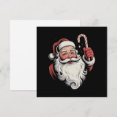 Kerstman Retro Cadeau Vintage Feestdagenkaart (Voorkant / Achterkant)