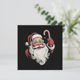Kerstman Retro Cadeau Vintage Feestdagenkaart