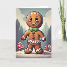 Kerstman Retro Concept Kunst Kerstkaart