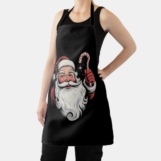 Kerstman Retro Gift Schort (Insitu)