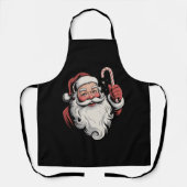 Kerstman Retro Gift Schort (Voorkant)