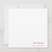 Kerstman Retro Kerstkaart Kaart (Achterkant)