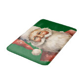 Kerstman Retro Kerstmis Badmat (Gekanteld)