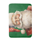 Kerstman Retro Kerstmis Badmat (Voorkant Verticaal)