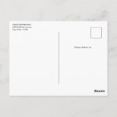 Kerstman Retro Kerstmis Briefkaart (Achterkant)