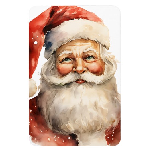 Kerstman Retro Kerstmis Magneet (Verticaal)