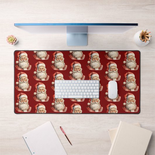 Kerstman Retro Kerstpatroon Bureaumat (Kantoor 1)