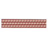 Kerstman Retro Kerstpatroon Medium Tafelloper (Horizontaal)