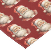 Kerstman Retro Kerstpatroon Tafelkleed (Gekanteld)