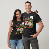 Kerstman Ridder Rendier Siamese Kat Kerstboom L T-shirt (Unisex)