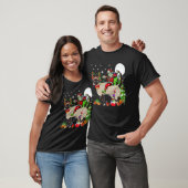 Kerstman Ridder Rendier Siamese Kat Kerstboom T-shirt (Unisex)