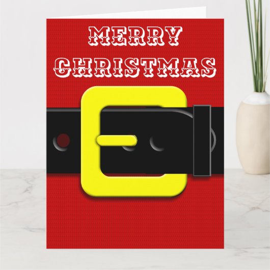 Kerstman Riem Kaart (Voorkant)