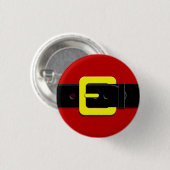 Kerstman riem ronde button 3,2 cm (Voorkant /achterkant)